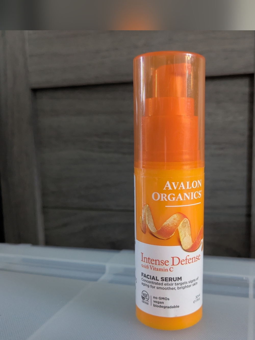 Avalon Organics Intense Defense With Vitamin C Facial Serum 1 fl oz Vegan